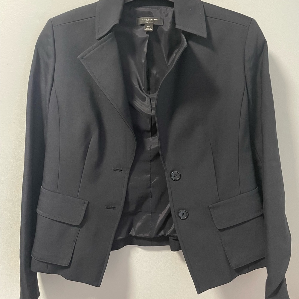 Ann Taylor 0P blazer Navy